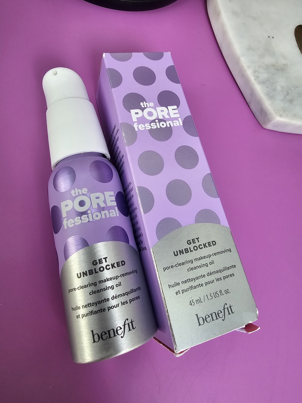 Benefit The POREfessional Get Unblocked Cleansing Oil - Lilac and Silver